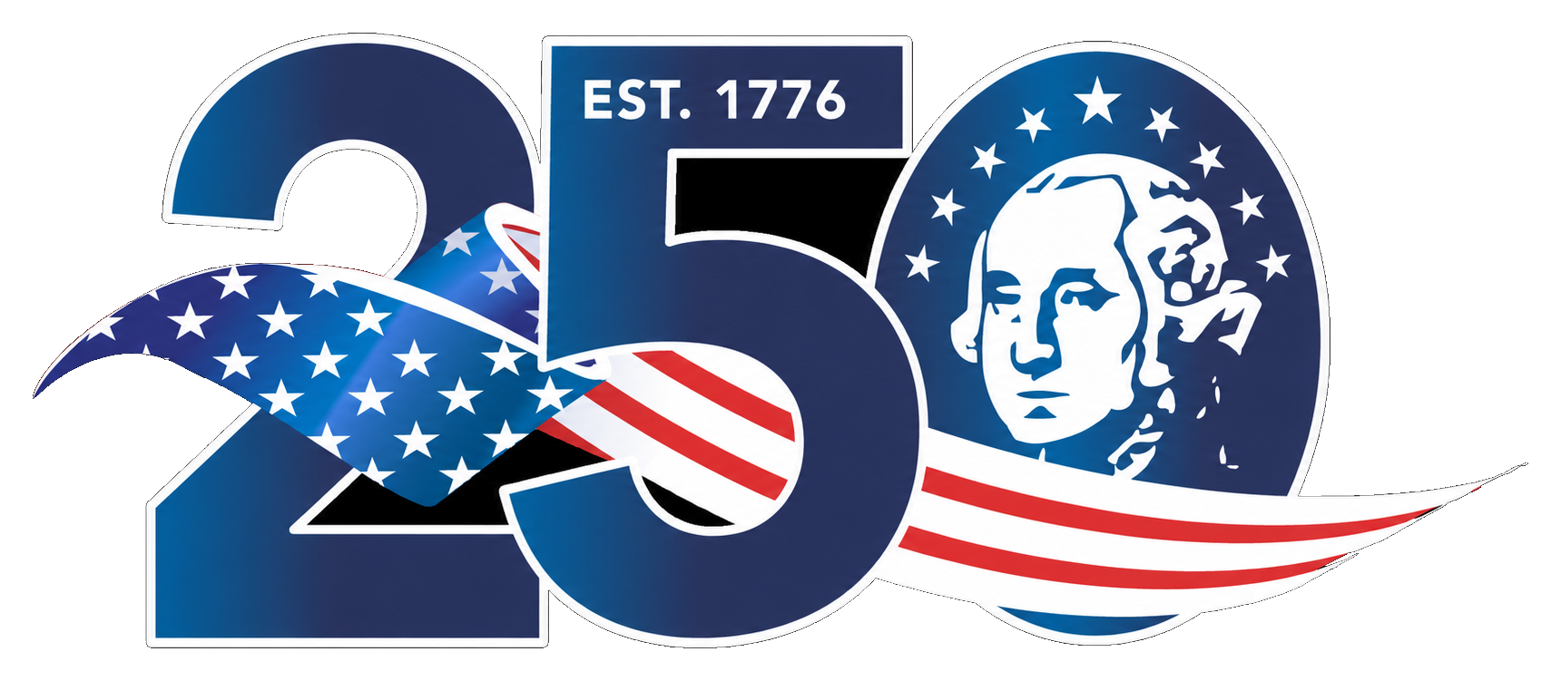 America 250 anniversary graphic