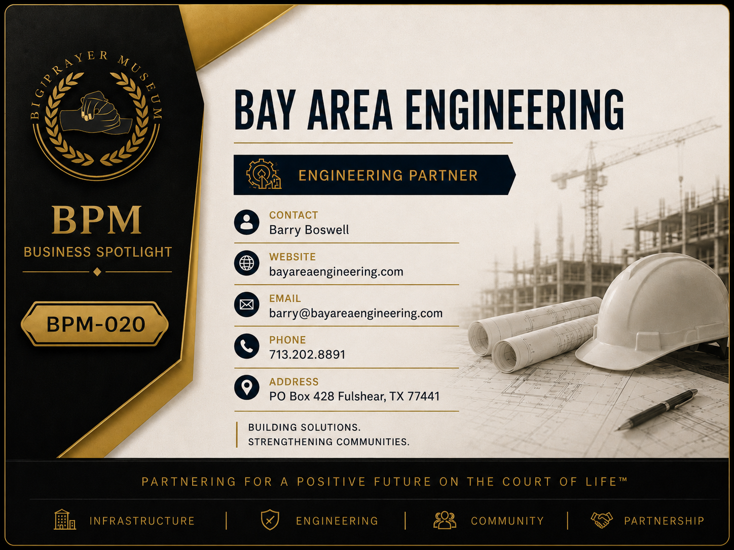 Bay Area Engineering BPM business spotlight card