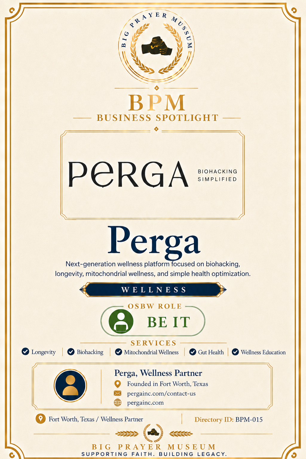 Perga business card