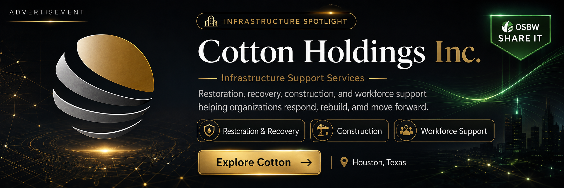 Cotton Holdings advertisement graphic