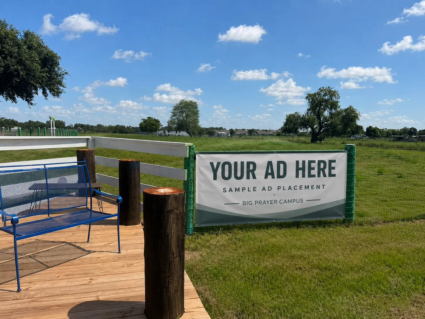Fence Advertising along Gordon Side Road