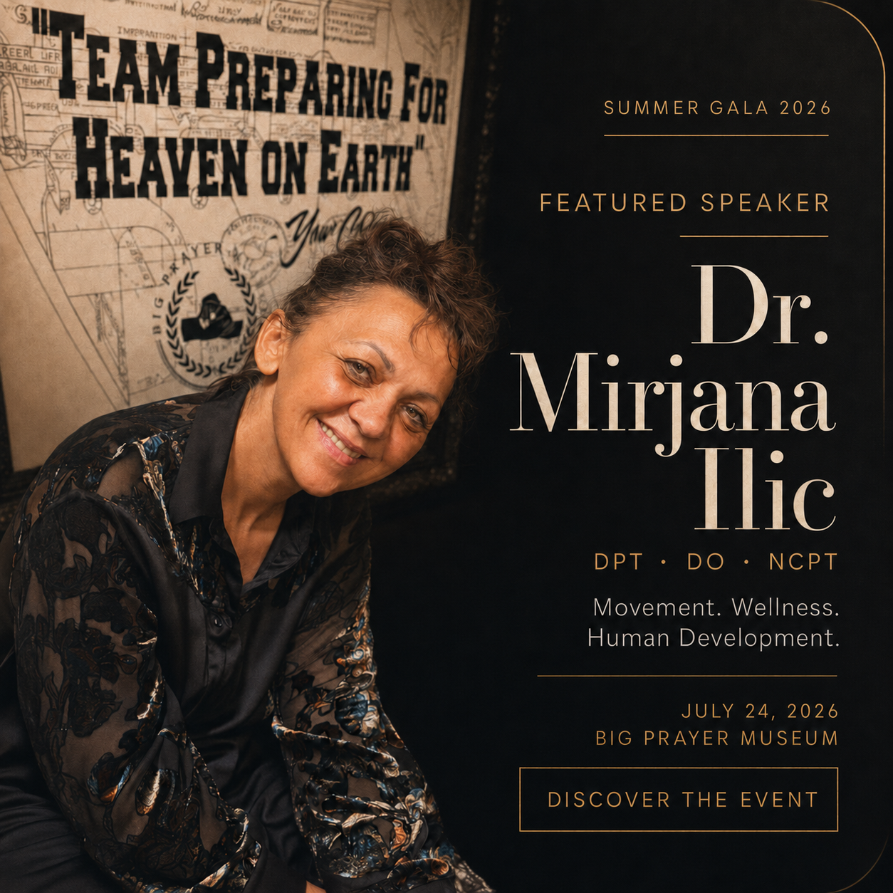 Dr. Mirjana Ilic, featured speaker at Summer Gala 2026