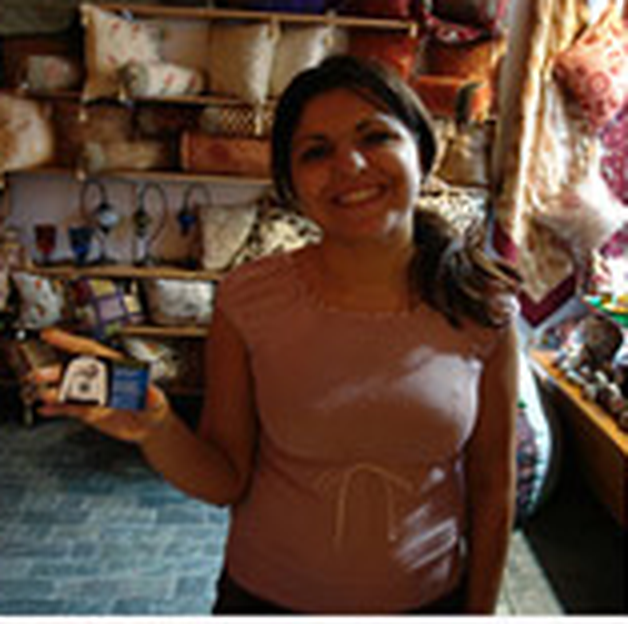 Team Europe participant holding a card in an archival photograph