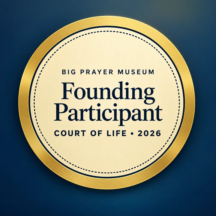 Big Prayer Museum Founding Participant — Court of Life 2026 seal